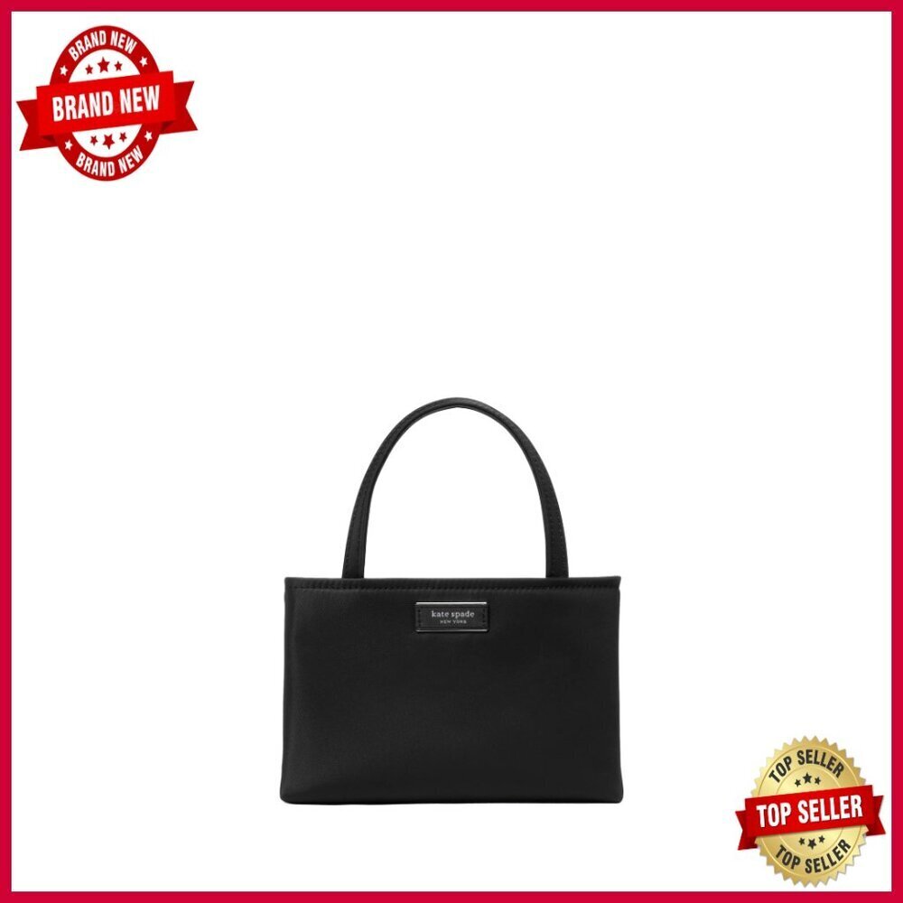 Mini Tote Bag with Crossbody Strap, Magnetic Closure, Recycled Nylon